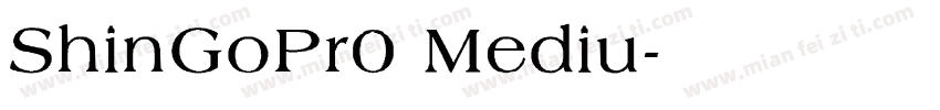 ShinGoPr0 Mediu字体转换